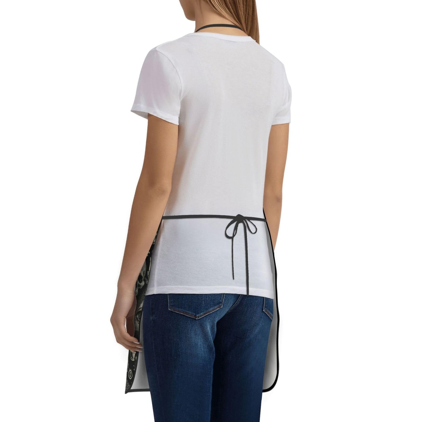 Worltoldb Gothic Apron for Women Men with Pockets Waterproof Kitchen Chef Apron for Cooking,BBQ Baking,Gardening,Crafting