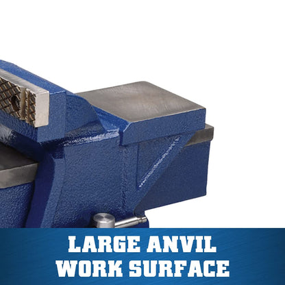 Wilton General Purpose Bench Vise, 4" Jaw Width, 3" Max Jaw Opening, 2-1/4" Throat (11104)