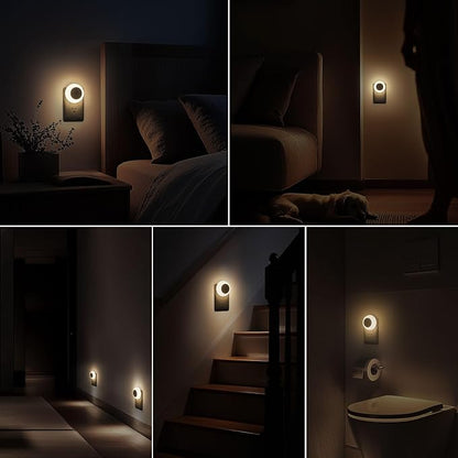 fesnne Night Light, Night Lights Plug into Wall, Dusk to Dawn Sensor Warm White Led Night Light 0.5W, 8 Pack Nightlight for Adults, Bedroom, Bathroom, Hallway, Kitchen