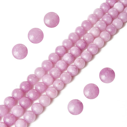 60pcs 6mm Kunzite Beads Natural Gemstone Beads Round Loose Beads for Jewelry Making
