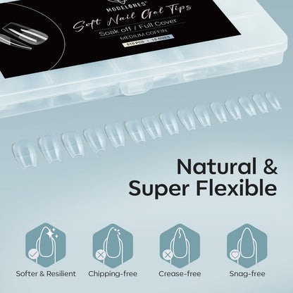 modelones 9 in One Gel Nail Glue Brush On Nail Glue 15 ml for Tips, Rhinestones, Base Coat, Blooming Art Gel Kit for Press on Nails Acrylic Tips U V Lamp Needed 2Pcs