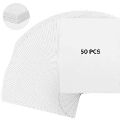 50 PCS Foam Boards, 8 x 10 Inches Foam Core Backing Board, 1/8 Inches Thickness Foam Boards for Projects Presentation Board for School Crafts Office Art Projects