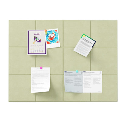 Baysola Felt Bulletin Board Panels 48 x 36 Inch Self Adhesive Wall Tiles Cork Board Alternative for Office Classroom Photos Notes 12 Pack