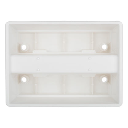 Railing Planter Box 2-Pack - 20.75-Inch Flower Boxes with Removable Drainage Inserts - 6-Gallon Outdoor Planters for Porch, Deck, or Balcony Decor, Fits Rail 3” - 4” by Pure Garden (White)