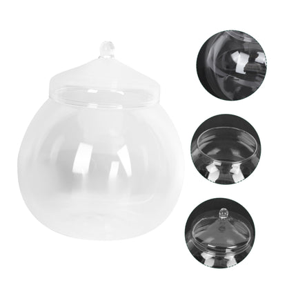 1Set Micro Landscape Bottle for DIY Terrarium Crafts Glass Eco Bottle with Style Lid Indoor Home Decor Creative Plant Display for Moss Miniature