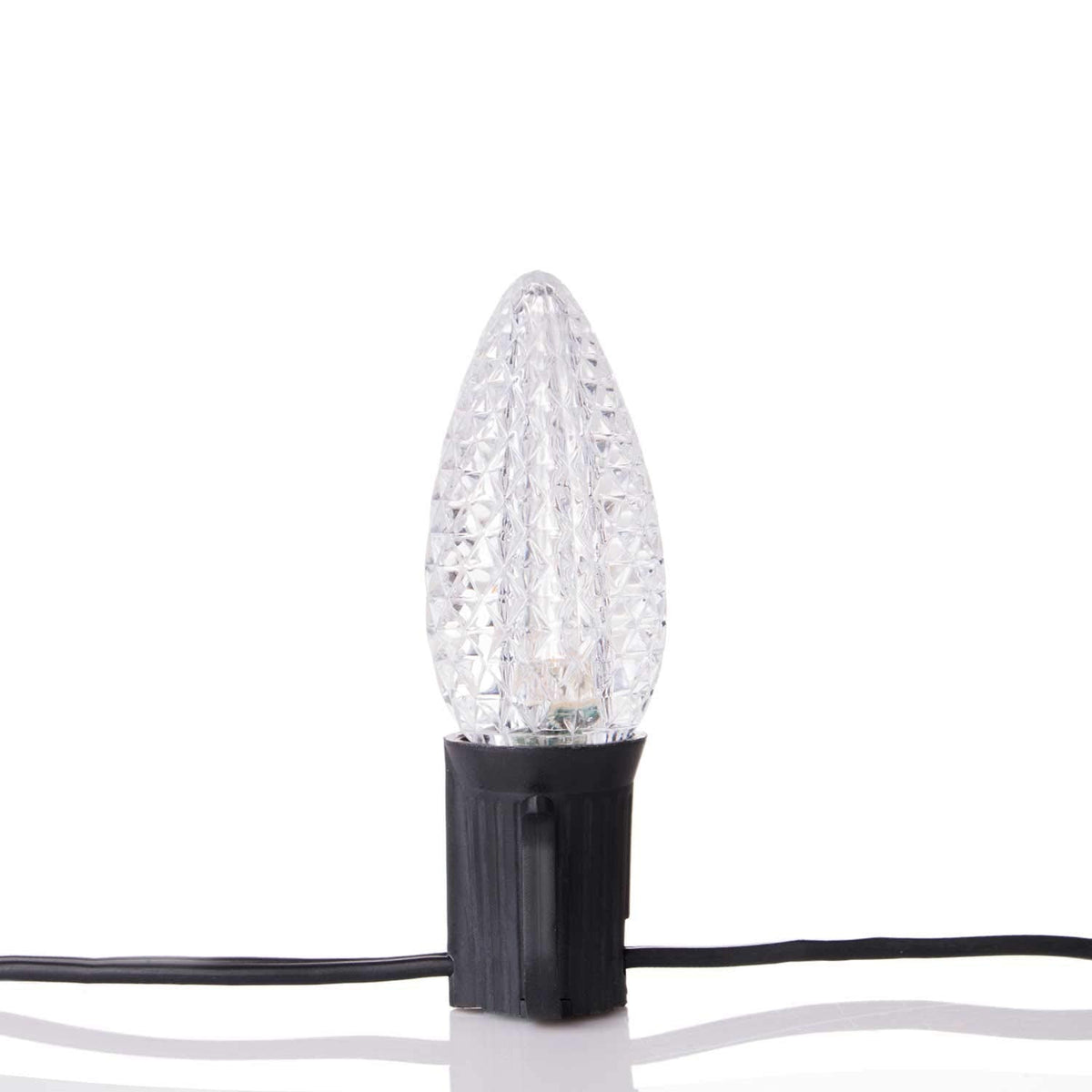 Minetom C9 LED Christmas Light Bulbs, Dimmable Warm White, 50 Pack, E17 Base for Indoor & Outdoor Holiday Decoration