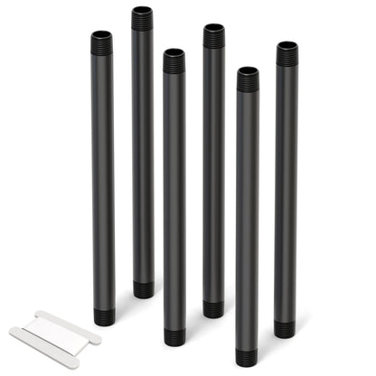 GASHER 6Pcs 1/2 Inch MNPT PVC Male Pipe Thread Sprinkler Head Pipe Riser Extension for Lawn Irrigation System,Length 12 Inch