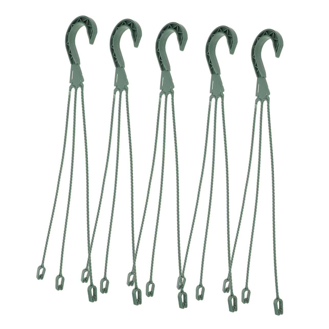 BESPORTBLE 5Pcs Hanging Planters Hooks Set Stylish Wire Flower Pot Hangers for Indoor and Outdoor Use Space Saving Plant Chains for Succulents and Plants