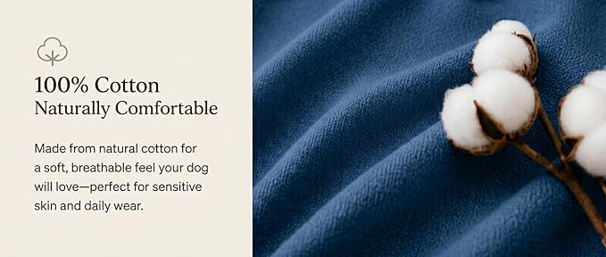AetruffyPet 100% Cotton Dog Harness for Small Dogs, Soft Breathable Lightweight Vest Harness for Bichon, Toy Poodle, Maltese, Adjustable No-Choke Comfort Fit (Black, S)