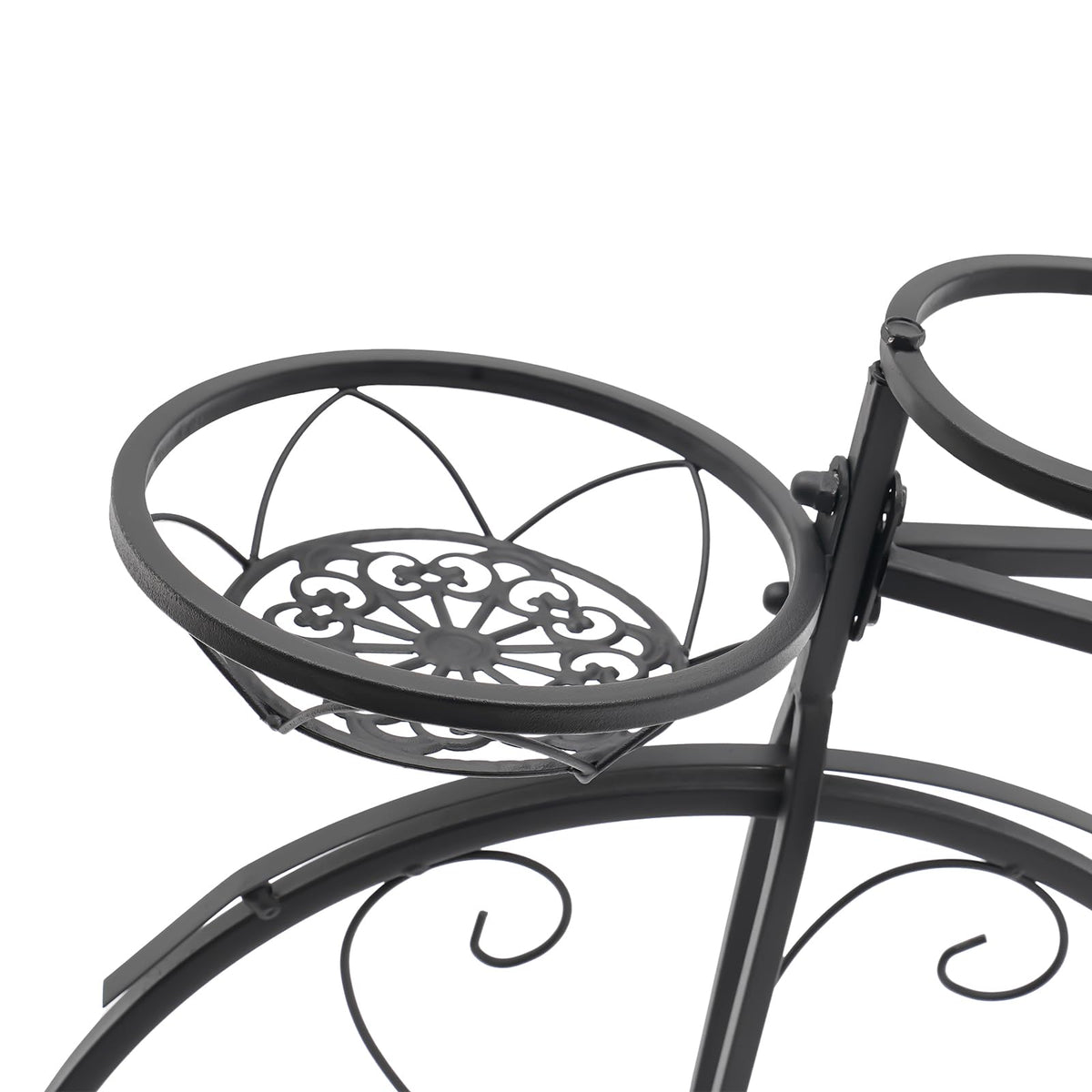 Crtohbnl Tricycle Plant Stand Large Detachable Bicycle Flower Shelf Flower Pot Cart Holder for Home Garden Patio
