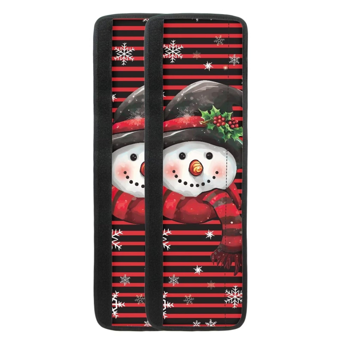 ASQVTIFE Snowman Refrigerator Handle Covers Set of 2 Christmas Decorations Indoor Snowman Fridge Door Handle Cover for Kitchen Non Slip Kitchen Appliance Protective Mat Easy to Clean Soft Comfort