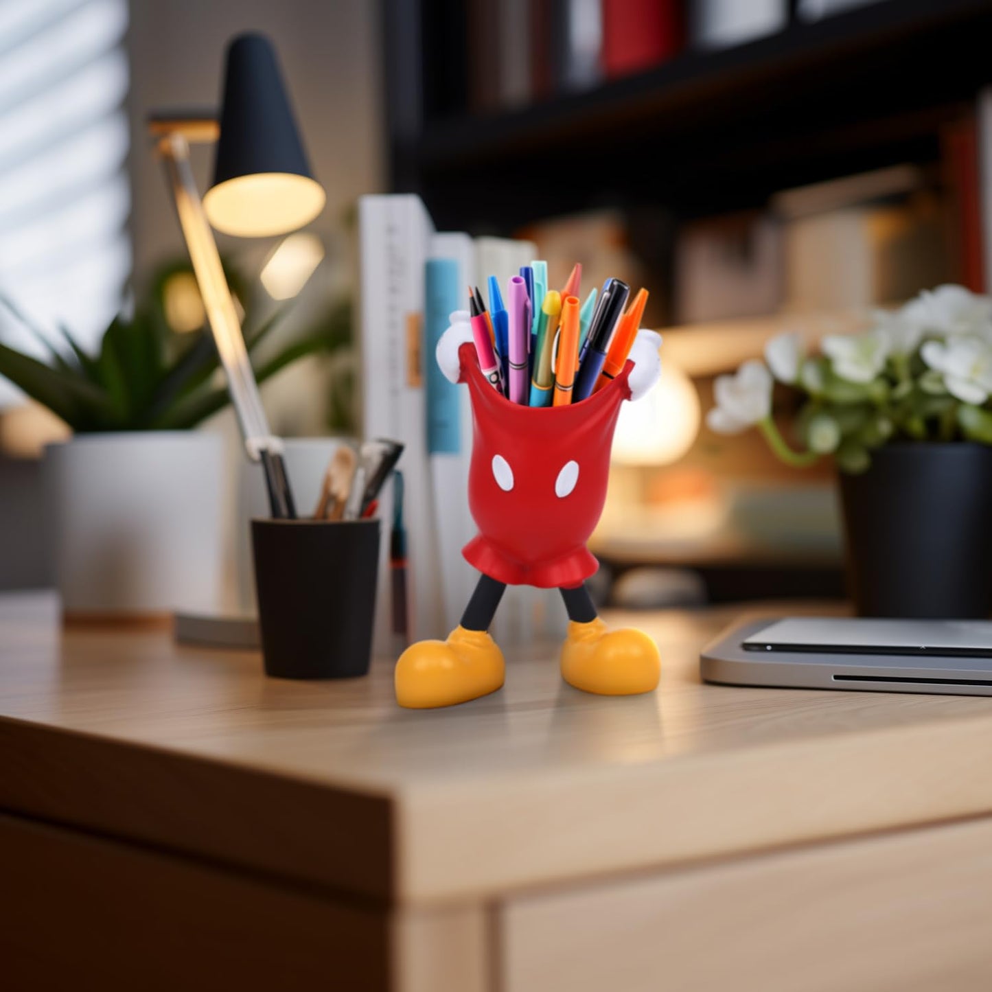 LA KEN DU Cute Pen and Pencil Holder for Desk, Kids Small Desktop Marker Organizer and Storage Cup