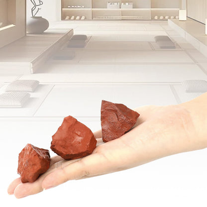 1.1lb Bulk Raw Red Jasper Rough Crystal-Natural Red Jasper Stone Raw Stones Crystal for Tumbling, Cabbing, Fountain Rocks, Decoration,Polishing, Wire Wrapping, Wicca & Reiki Crystal Healing
