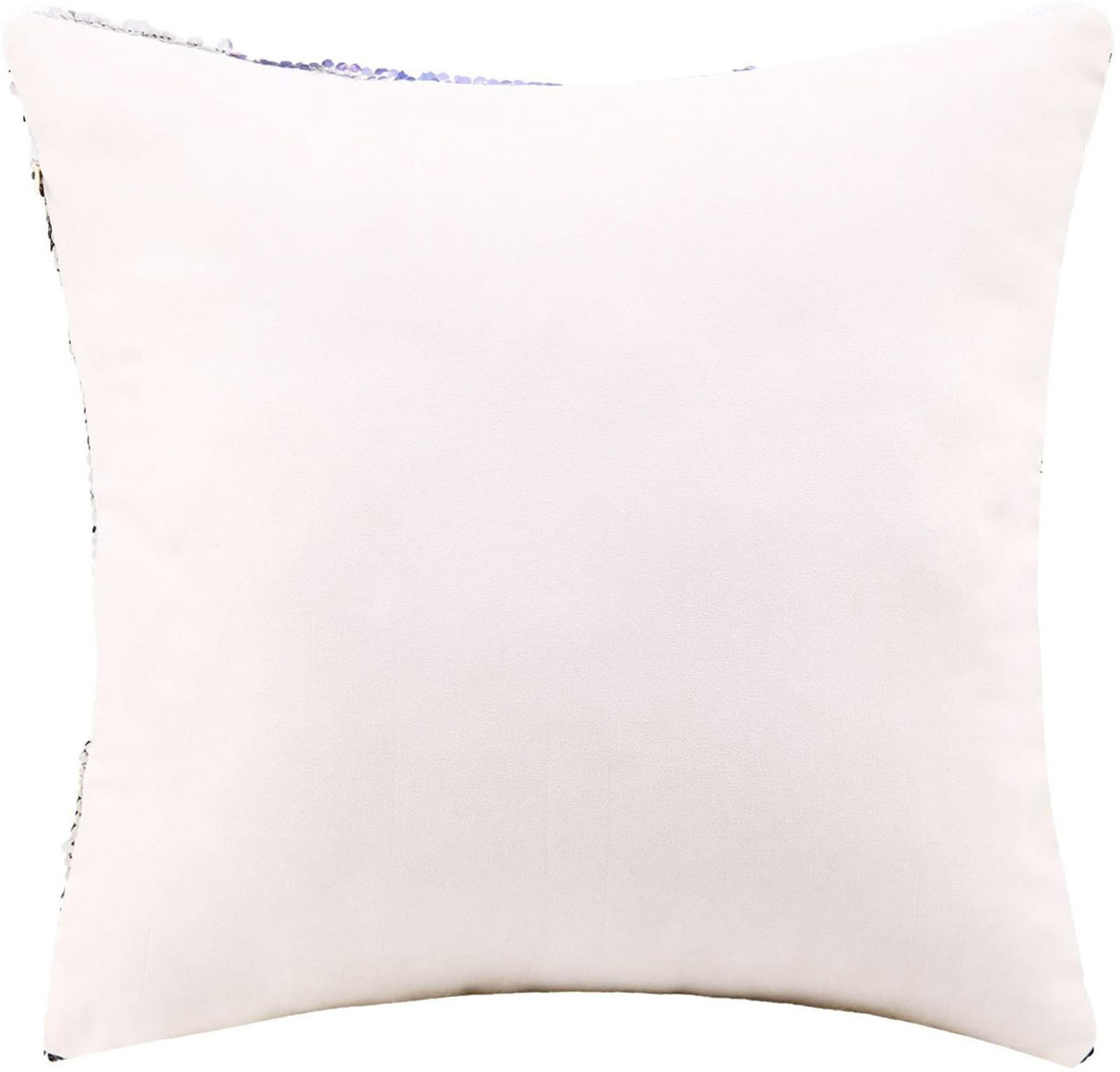 DIY Office Sequin Pillows Cover Magic Reversible Sequin Pillowcase Home Decorative Cushion Cover for 16×16 Inches (1, Danny 2 Black)