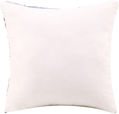 DIY Office Sequin Pillows Cover Magic Reversible Sequin Pillowcase Home Decorative Cushion Cover for 16×16 Inches (1, Danny 2 Black)