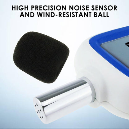 Decibel Meter Bluetooth, Portable Sound Level Meter with Data Logging, Can Fit with Smartphone App Recording, 30 to 130dBA Noise Decibel Meter SPL Meter w/Data Hold MAX MIN Alarm Backlit LCD Display
