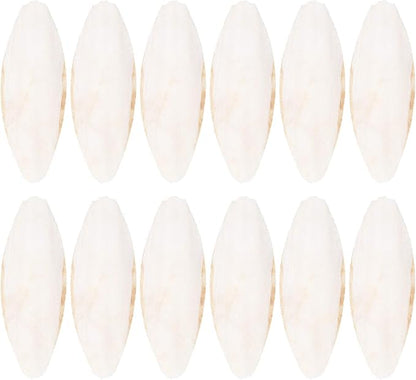 Baluue 12pcs Bird Cuttlebone Chew Toy Cuttlefish Bones Parrot Cage Toys Bird Bite Toy for Aquarium Reptile Tortoise Turtle Cockatiel 10cm