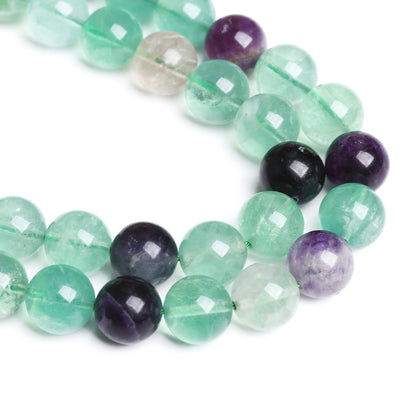 8MM 45PCS Natural Stone Green Fluorite Gemstone Beads for Jewelry Making DIY Bracelet Energy Crystal Healing Power 1 Strand