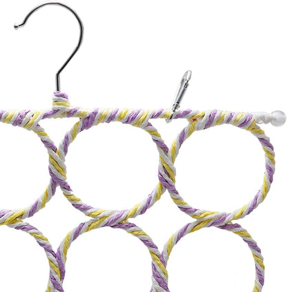 Wontee Bird Rope Climbing Ladder Parrot Hanging Swing Perch for Parakeets Cockatiels Conures Lovebirds Rats (Random Color)