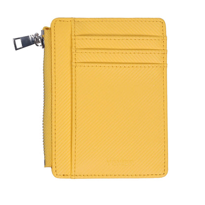 YOXIER Slim Minimalist Wallet, Front Pocket Wallets, RFID Blocking, Credit Card Holder for Men & Women (yellow)