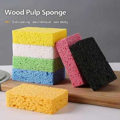 24 - Pack Non-Scratch Scrub Sponges - Sponges for Dishes and Washing Dishes, Cleaning Sponges for Kitchen Home and More（Blue）