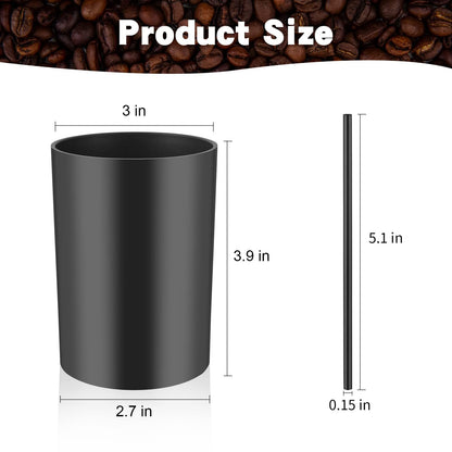 500 Pcs 5 Inch Coffee Stirrer Holder Black Coffee Stir Sticks Holder Stir Sticks for Coffee Bar Coffee Stirrers Reusable for Mixing Coffee Milk Cocktail Drinks Coffee Party Supplies