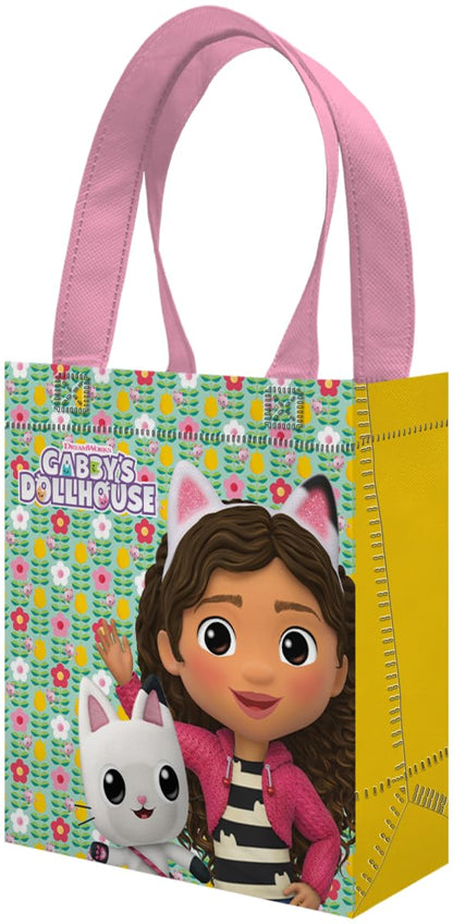 Gabby's Dollhouse Party Favor Bag Set – 24 Pack of 8" Gabby Party Goodie Bags for Kids Bulk Reusable Totes | Gabbys Dollhouse Birthday Supplies