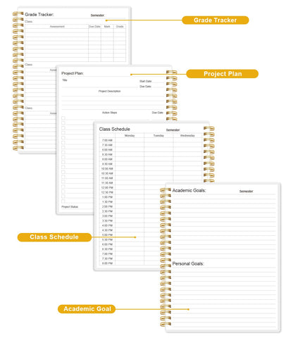 Academic Planner for 2026-2027 or Anytime - Undated Weekly Student Planner For Homeschool, High School, College & Nursing Students, 200 Pages, 8.5" x 11", Green
