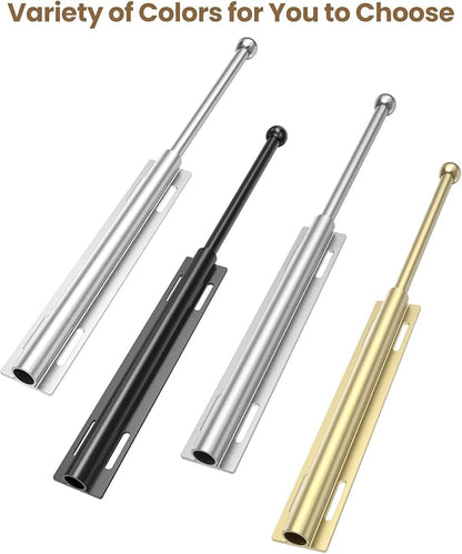 Supforce 2 PACK Valet Rod for Closet Pull Out, Retractable Slide Out Valet Rod Closet Organization, 12" Aluminum Valet Clothing Hanger Rods Perfect for Suits, Freshly Pressed Clothes, White