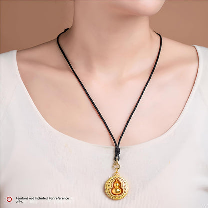 3FT Amazing Braided Leather Necklace - Minimalist Waterproof Design, Unisex, Ideal for Daily Wear & Gifting (Coffee Gold)