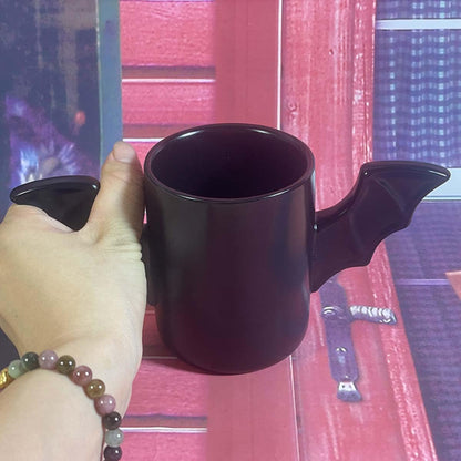 Hyzone Creative Bat Shaped Ceramic Coffee Cup, Water Cups With Peculiar Designs, Fashionable Tea Cups (Bat)