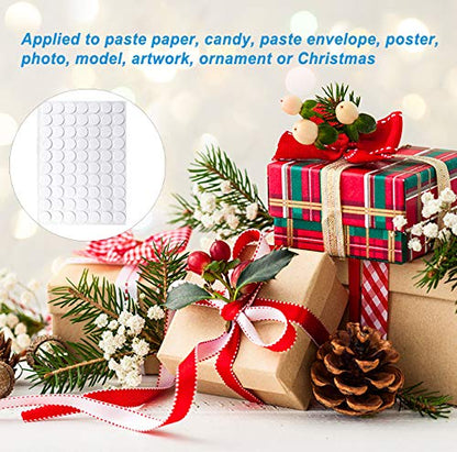 Clear Sticky Tack Adhesive Poster Tacky Putty Removable Round Putty Double-Sided Round No Traces Adhesive Sticke for Festival Decoration…