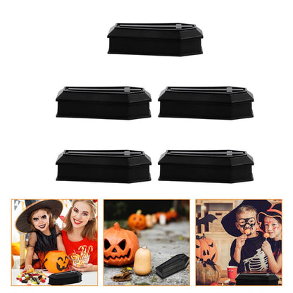 Coffin Model：14Pcs Halloween Treat Boxes with Lid Unique Black Coffin Design for Candy Halloween Party Favors Kids Spooky Decorations