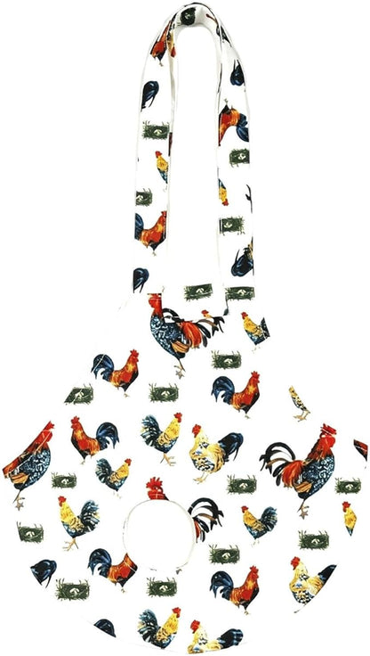 Chicken Carrier Sling Holder Bag with Handle, Driving Poultry Carriers Handbag for Farm Owners and Pet Lover Chicken Holder Poultry Travel (Whtie#D)