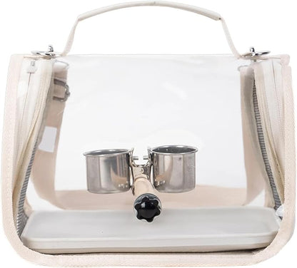 Bird Carrier,Bird Transport Bag with Perch | Lightweight Parakeet Cage | for Parrot Parakeet Cockatiel Conure Cockatoo Outdoor Travel Camping Road Trip Vacation