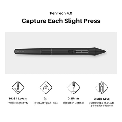 HUION Kamvas 13 (Gen 3) Drawing Tablet with Screen,13.3" Full-Laminated Art Tablet with Anti-Sparkle Canvas Glass 2.0, 99% sRGB, PenTech 4.0, 16384 Pen Pressure, Dual Dial for PC, Mac, Android, Black