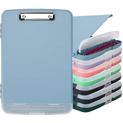 SFLHHDM Clip Boards 8.5x11 with Storage, Heavy Duty Storage Clipboard, Nursing Clipboard Folder with Pen Holder, Clipboards with Low Profile Clip, Nurse Clipboards Binder Case for Classroom