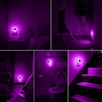 fesnne Night Light, Night Lights Plug into Wall, Dusk to Dawn Sensor, Pink Led Night Light 0.5W, 8 Pack Nightlight for Adults, Bedroom, Bathroom, Hallway, Kitchen