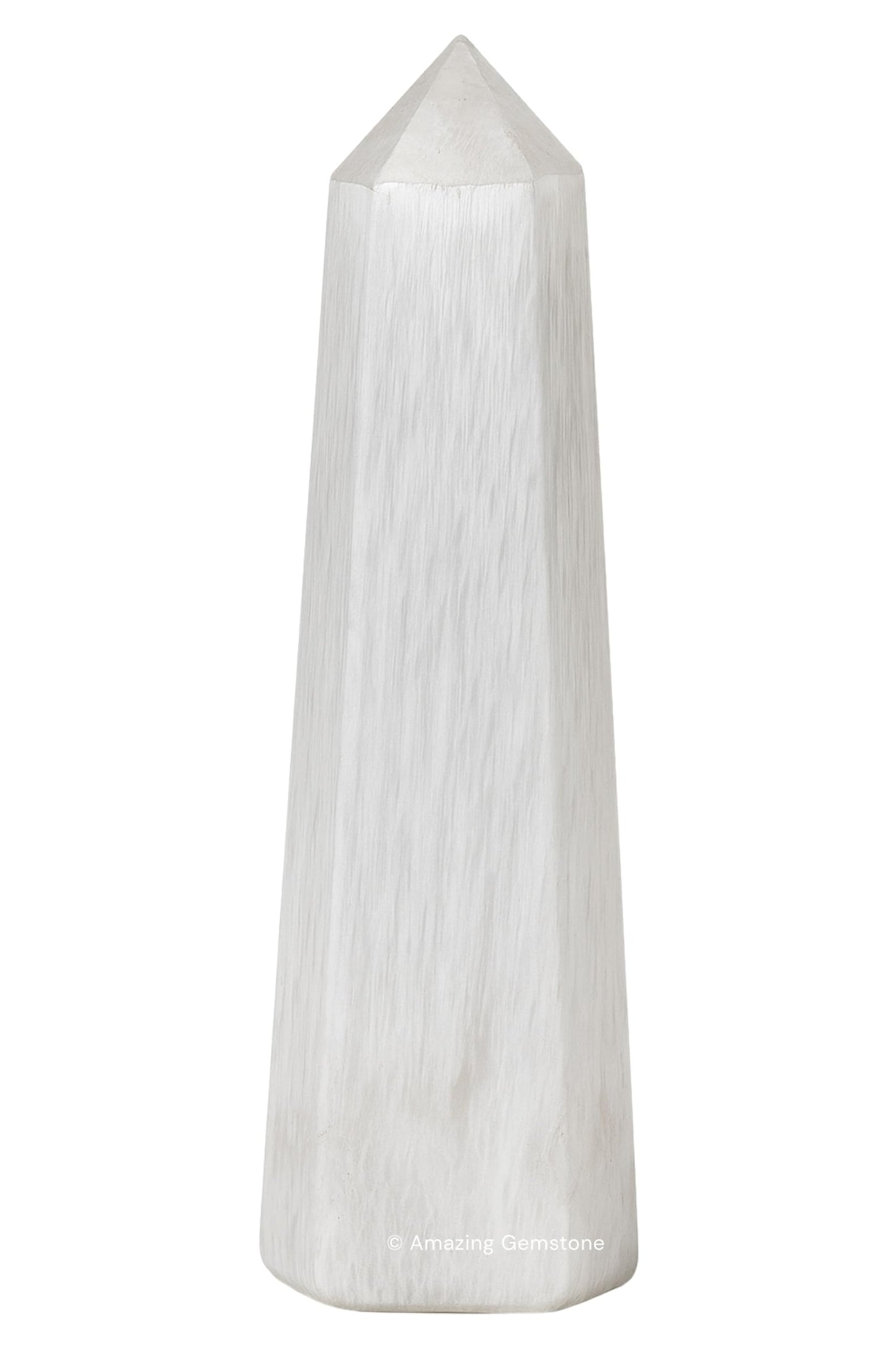 Amazing Gemstone Scolecite Crystal Towers - Natural Healing Crystal Point Obelisk for Reiki Healing and Crystal Grid (2" to 3" INCH)