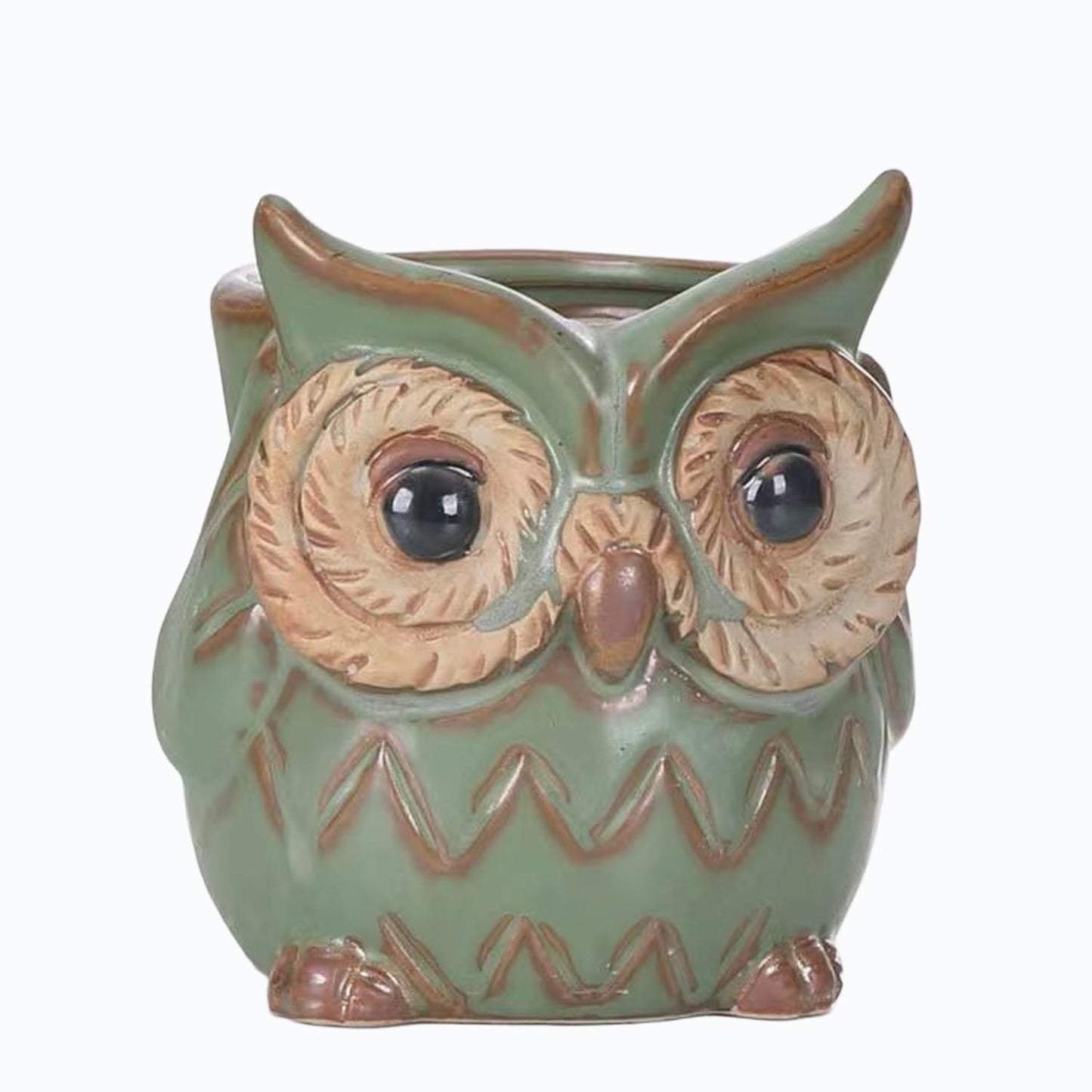 LLYSTTDS Owl Planter Pot Succulent Ceramics Planters Mini Small Plant Pots Tabletop Decorations for Indoor Plants Home Office Garden Flower Pot Gifts