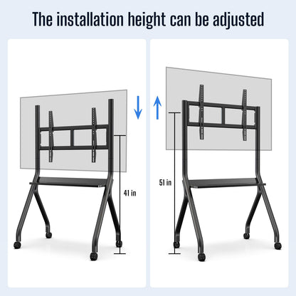 JASZDOT 75''-86'' Smart Board Stand, 4K UHD Interactive Touchscreen Whiteboard, Android 14 Wireless Smartboard for Classroom Home Office Studio