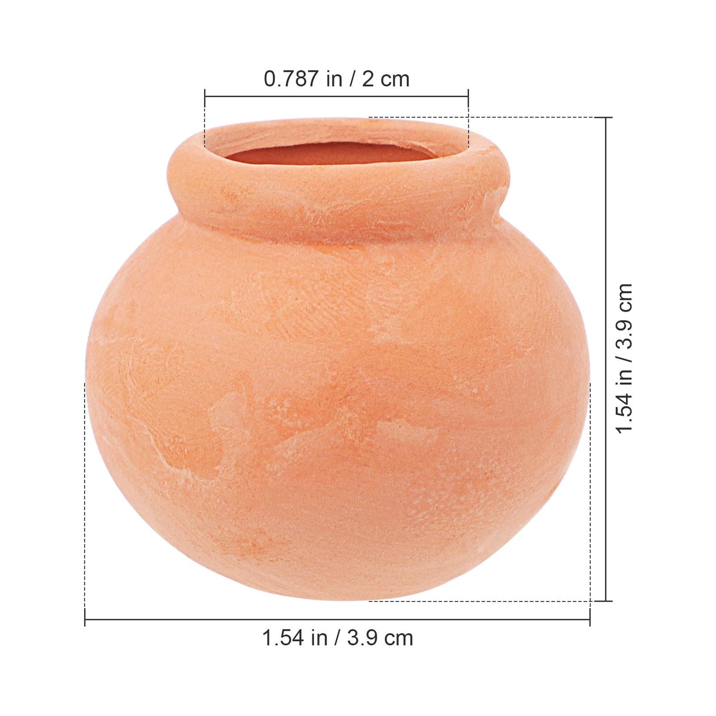 Toddmomy Mini Clay Pots 6Pcs Mini Terracotta Clay Pots Pottery Planter Miniature Flower Containers for Succulent Plants, DIY Garden, Dollhouse and Home Decor