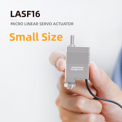 High Precision Micro Linear Servo Actuator with Force Control Sensor,Stroke 16mm,Force 12.6lbs(56N), Speed 26mm/s | for Robotics,Industrial Automation,Medical and Healthcare Equipment|LASF16-034D