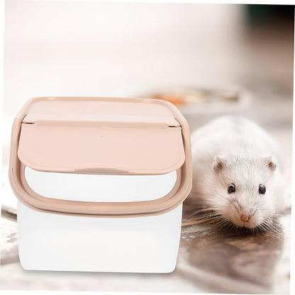 Totority Hamster Dust Bath House Cage Chinchilla Bathtub Reusable Small Pet Supply Pp Pe Material Easy to Clean Store