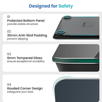 Etekcity Scale for Body Weight,Digital Bathroom Scales for People,Most Accurate to 0.05lb,Bright LED Display & Large Clear Numbers,Upgraded Quality-for the Elderly Safe Home Use,400 lbs,(Pack of 5)