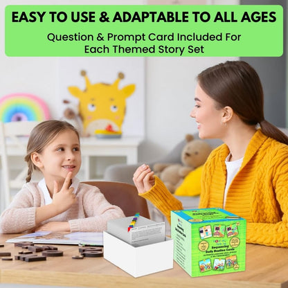 Sequencing Daily Routine Conversation Cards | Learning Material for Social Skills & Emotional Intelligence| Speech Therapy Resources | Articulation, ESL & Storytelling Cards | Sequencing Card Game