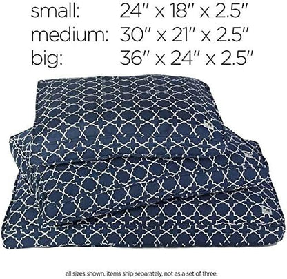 Molly Mutt Sheepy Wool-Filled Crate Pad, GOTS-Certified 100% Organic Cotton Canvas Cover with Soft 100% Natural Wool Insert, Ideal for Dog Bed or Kennel, Clark Gable, 54" x 37" x 2.5"