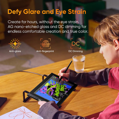 XPPen Artist 12 3rd 11.9" Drawing Tablet with Screen | X4 Pen 16K Pressure | Dial Wheels+8 Keys | AG Etched Glass Portable Art Drawing Tablet Compatible with Windows/macOS/Android/ChromeOS/Linux
