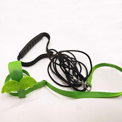 Pet Parrot Bird Harness and Leash, Adjustable Training Design Anti-Bite, Bird Nylon Rope with Cute Wing for Parrots, Suitable for Macaw Cockatoo Cockatiel Lovebird Conure African Grey (Pink,XS)