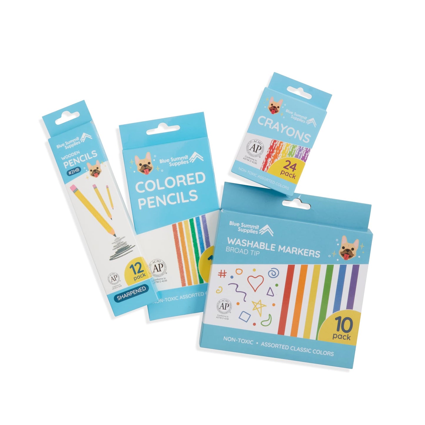 Blue Summit Mega Kindergarten and 1st Grade School Supplies Kit, School Supplies for Kindergarten for Boys and Girls, Mega Bulk Box with 71 Pieces
